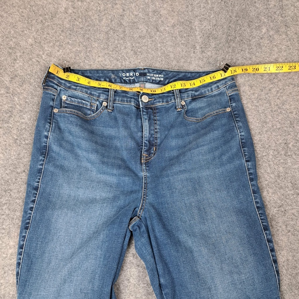 Torrid Womens Size 16S 20S Feel The Fit Mid-Rise Slim Boot Denim Jeans - Picture 6 of 10